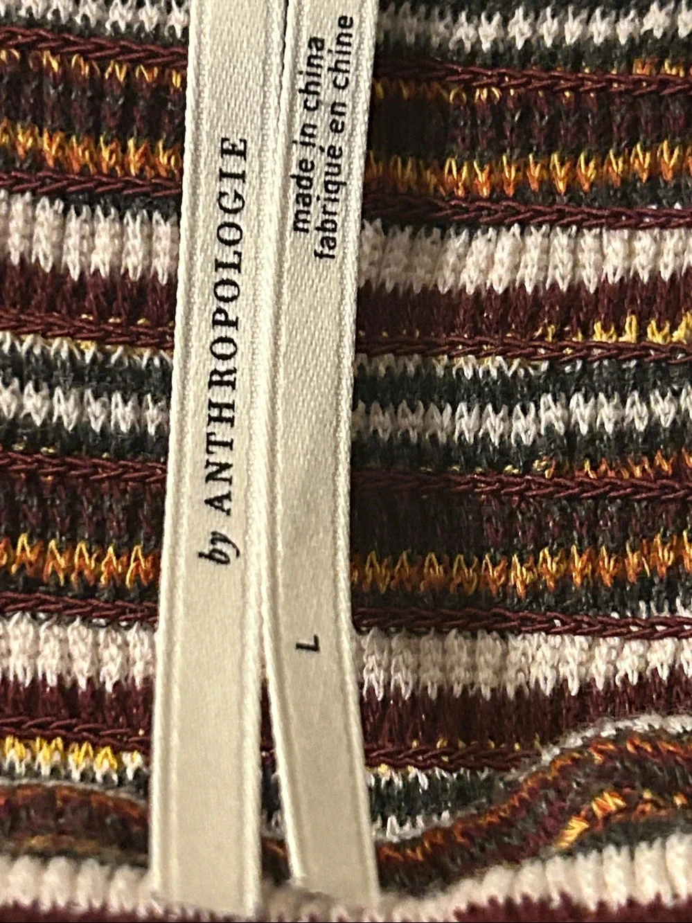 Anthropologie Smocked-Sleeved Top Square Neck szXL Cottagecore Fall Ready